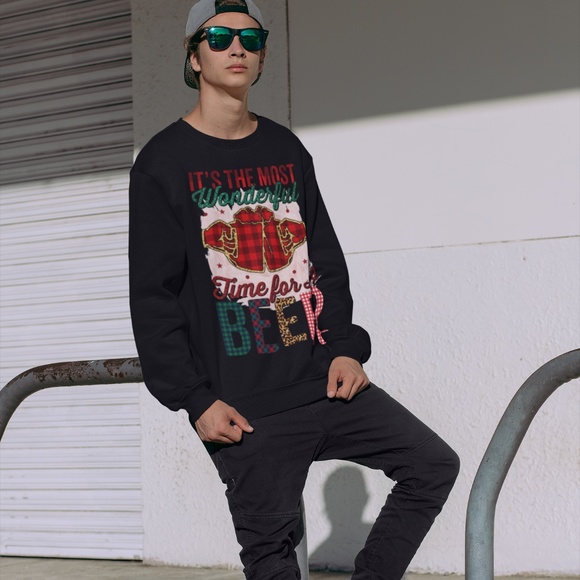 TIME FOR A BEER: UNISEX SWEATSHIRT - Picture 4 of 5